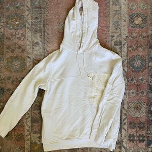Cream Goodfellow Target Fleece Pullover Hoodie